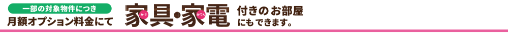 家具・家電付き のお部屋進化したスーパー君