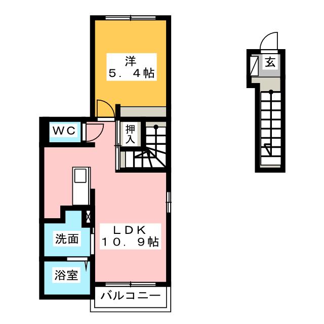 独立した洋室が使いやすい間取りです