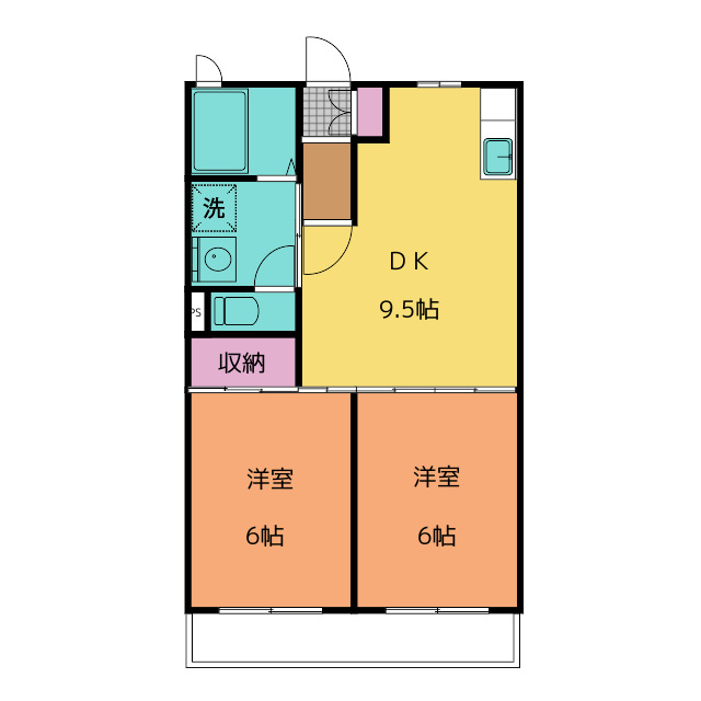 通りから1本入った静かな環境。小型犬1匹OKです!