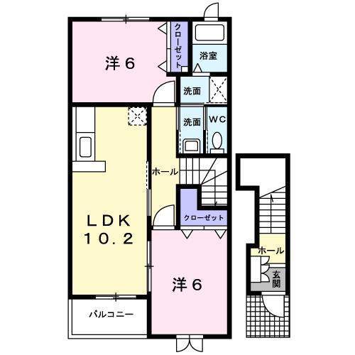 全居室エアコン完備!追い焚き・浴室乾燥機付き2LDK!