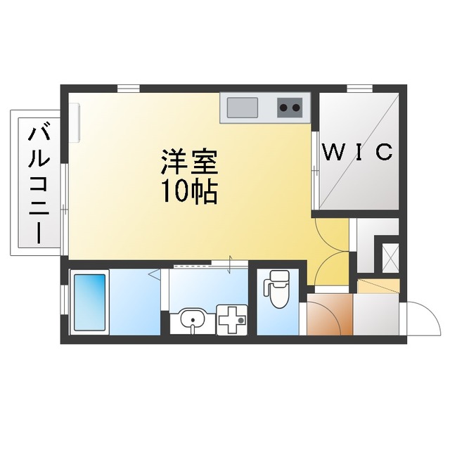 中で寝れる位の約2.8帖分の大きな収納。最上階・角部屋!