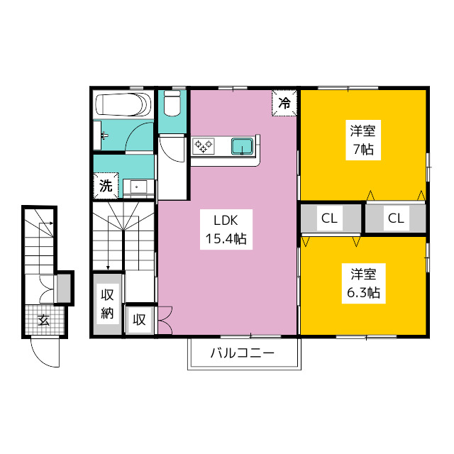 別号室の間取り